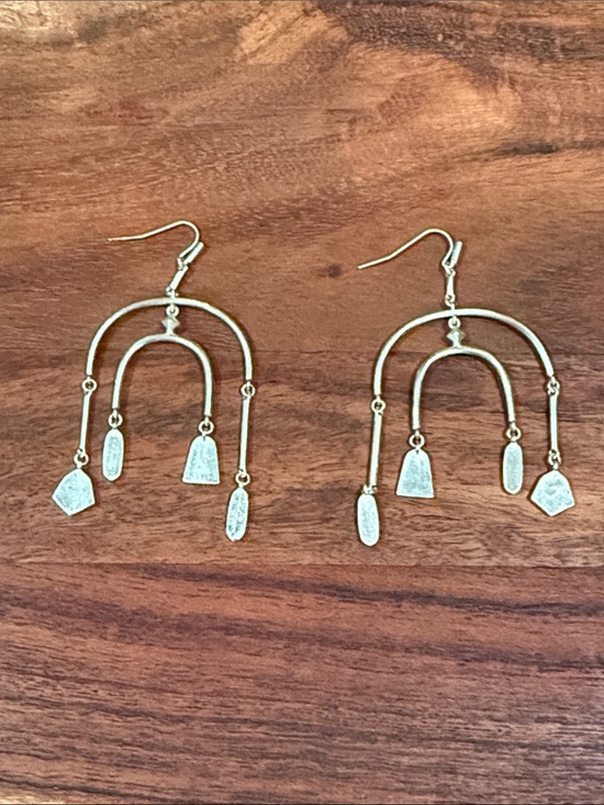 Kendra Scott Jewelry - Kendra Scott Gold Double-Arch Dangle Earrings